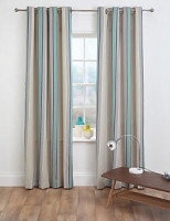 Marks and Spencer  Block Striped Eyelet Curtains