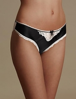 Marks and Spencer  Sheen & Lace Low Rise Brazilian Knickers