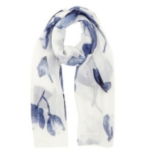 Floral Print Sequin Scarf
