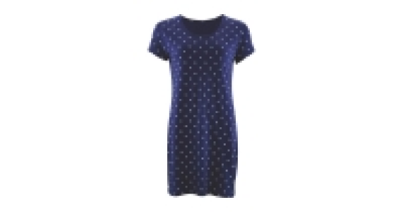 Ladies Navy Spot Night Dress