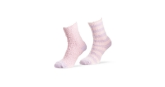 Ladies Pink & Purple Lounge Socks