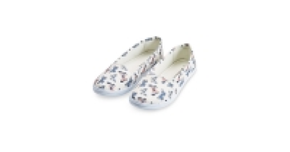 Ladies Butterfly Canvas Pumps
