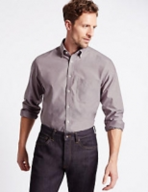 Pure Cotton Oxford Shirt with Pocket 38.00 €