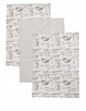 Set of 3 Bake Print Tea Towel 13.00 €