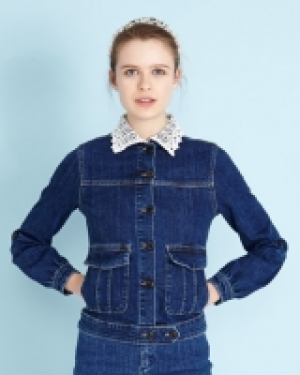 Savida Crochet Collar Jacket
