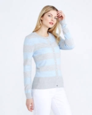 Gallery Stripe Colour Block Cardigan