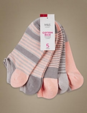 5 Pair Pack Cotton Rich Trainer Liner Socks 11.00 €