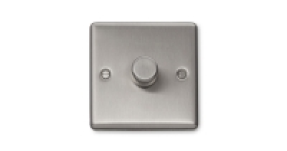 Workzone Brushed Steel Dimmer
