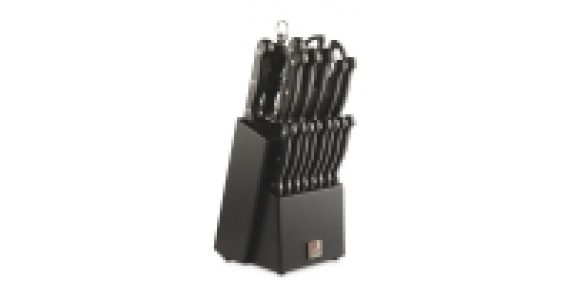 Black Wood Knife Block 18-Piece 34.99 €