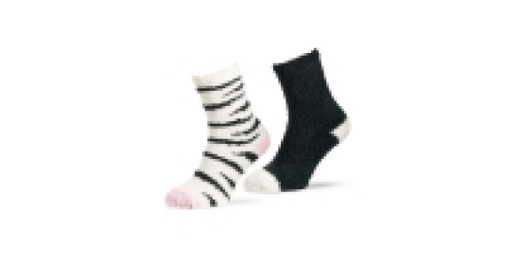 Ladies Zebra Lounge Socks