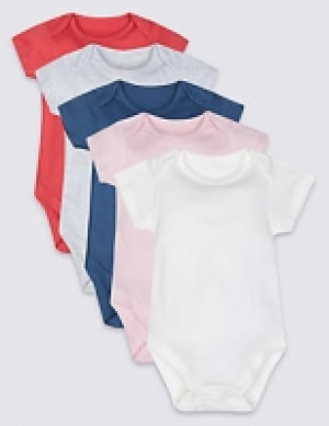 5 Pack Pure Cotton Bodysuits 15.00 €