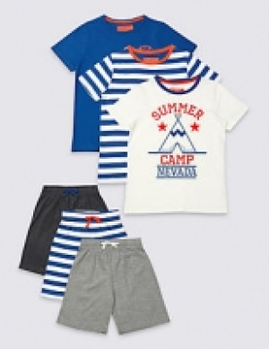 3 Pack Pure Cotton Pyjamas (3-16 Years) 29.00 €