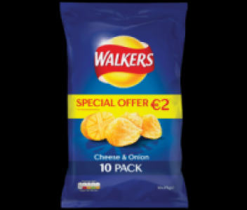 Walkers Cheese & Onion 10 Pack 2.00&nbsp;&euro;