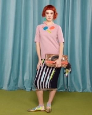 Joanne Hynes Lotus And Moon Perspex T-Shirt