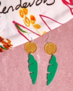 Joanne Hynes Green/Yellow Earrings