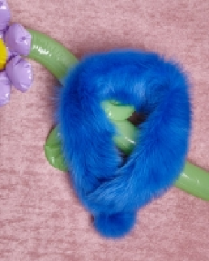 Joanne Hynes Electric Blue Shearling Scarf