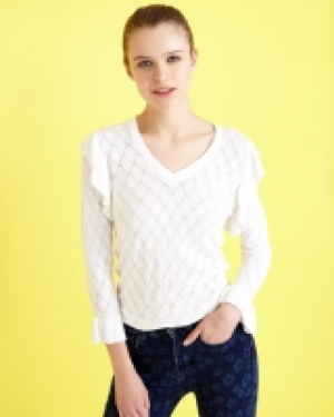 Savida V-Neck Pattern Jumper