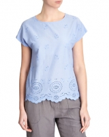 Dunnes Stores  Embroidered Front Top