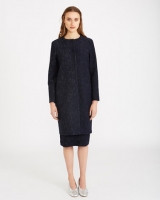 Dunnes Stores  Carolyn Donnelly The Edit Colllarless Tweed Coat