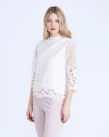 Dunnes Stores  Gallery High-Neck Lace Top