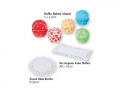 ERNESTO® Cake Doilies/Muffin Cases