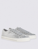 Marks and Spencer  Kids Sparkle Lace-up Trainers