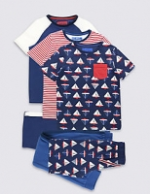 3 Pack Pure Cotton Pyjamas (3-16 Years) 33.00 €