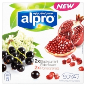 Alpro Yofu Soya Elderflower Pomegranate 4pack