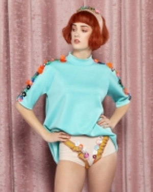 Joanne Hynes Sequin Flower Top (Limited Edition)