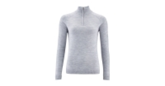 Crane Ladies Merino Midlayer Grey