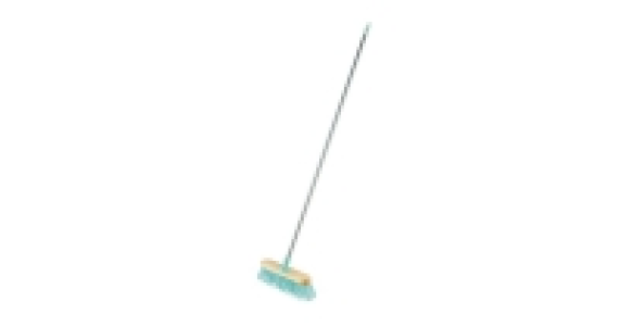 Easy Home Stiff PVC Wood Broom Blue