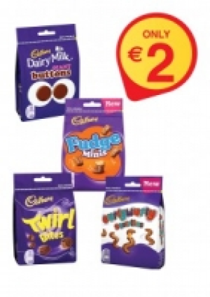 CADBURY CHOCOLATE POUCH SHARING BAG RANGE Only 2 2.00 €