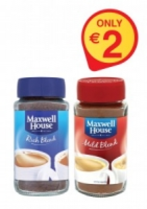 MAXWELL HOUSE COFFEE JARS RANGE 100G ONLY 2 2.00 €