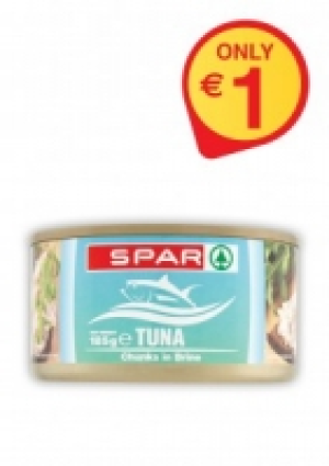 SPAR TINNED TUNA RANGE 185G ONLY 1 1.00 €