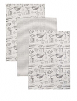 Marks and Spencer  Set of 3 Bake Print Tea Towel