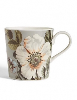 Marks and Spencer  Dovecote Grey Floral Mug