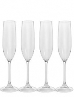 Marks and Spencer  4 Pack Clear Picnic Flutes