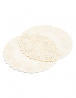 Marks and Spencer  2 Pack Round Lace Marigold Placemats