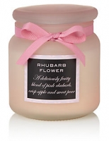Marks and Spencer  Rhubarb Flower Large Filled Candle
