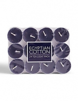 Marks and Spencer  Egyptian Cotton 24 Scented Tea Lights