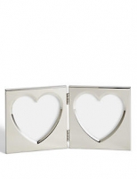 Marks and Spencer  Double Heart Photo Frame 8 x 9cm (3 x 3.5inch)