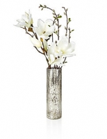 Marks and Spencer  Artifical Magnolia Crackle Vase