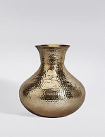 Marks and Spencer  Short Hammered Vase