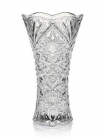 Marks and Spencer  Flared Cut Glass Vase