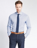 Marks and Spencer  Pure Cotton Slim Fit Checked Shirt