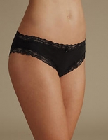 Marks and Spencer  Cotton Rich Lace Trim Bikini Knickers