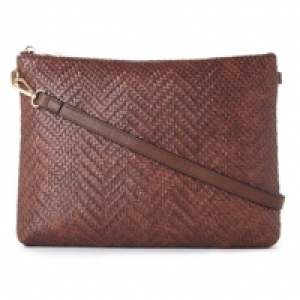Emboss Weave Cross Body Bag