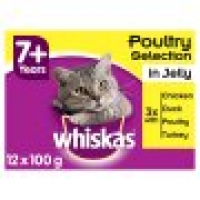 Tesco  Whiskas 7+ Poultry Selection In Jelly