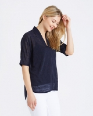 Gallery V-Neck Slub T-Shirt