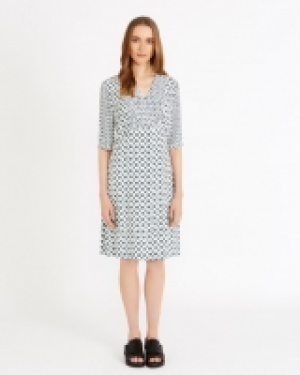 Carolyn Donnelly The Edit Geo Print Wrap Dress